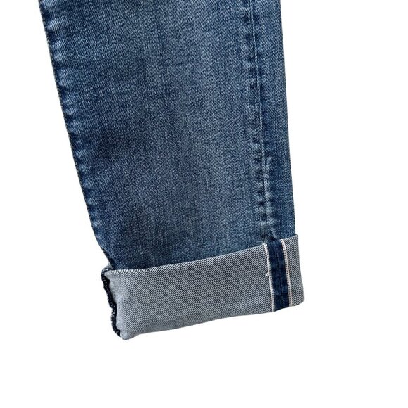 Pilcro & The Letterpress Parallel Cuffed Hem Slim Straight Denim Jeans Women 27 - Picture 7 of 14